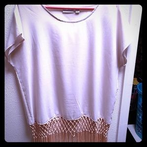 Fringe detailed blouse